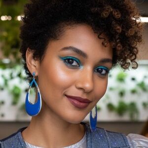 Blue Teardrop Earrings